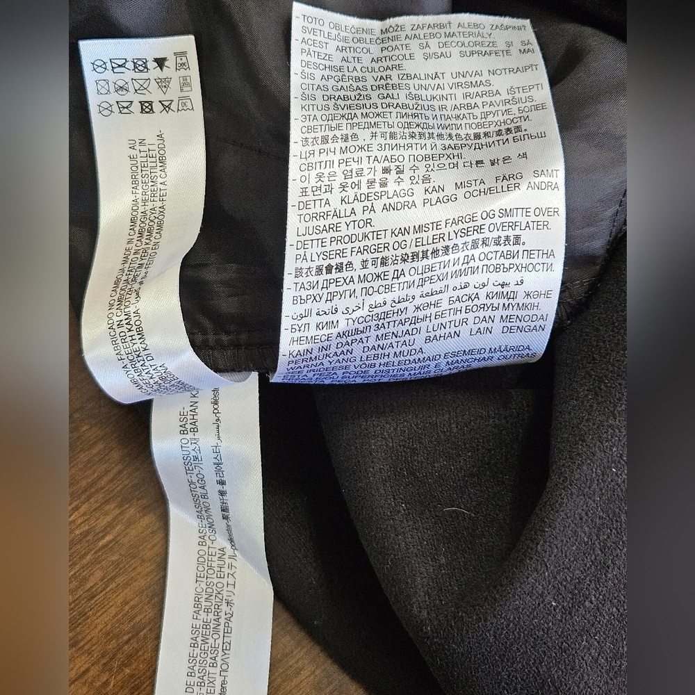 Zara Faux Leather Black  Joggers Women M NWOT - Picture 6 of 8